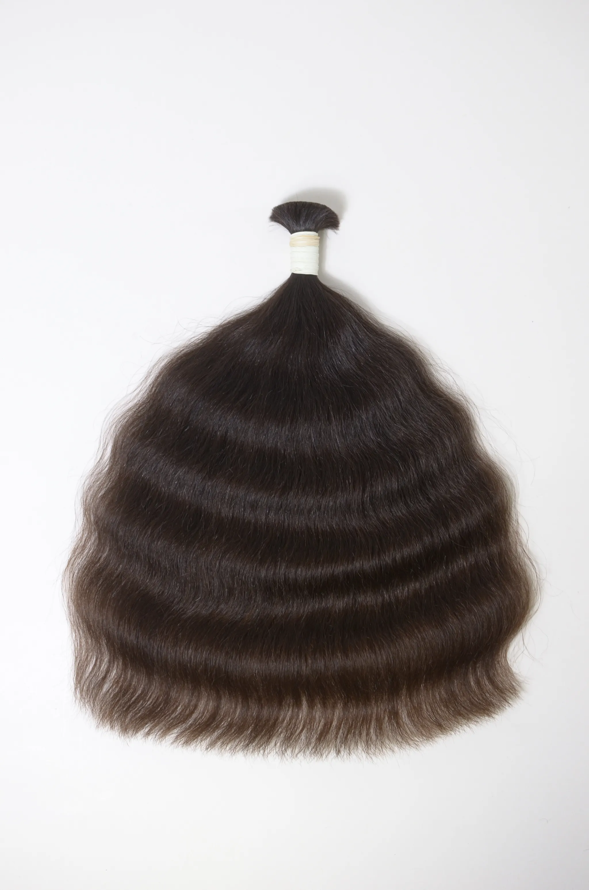 Uncolored Dark Brown hair extension 48cm
